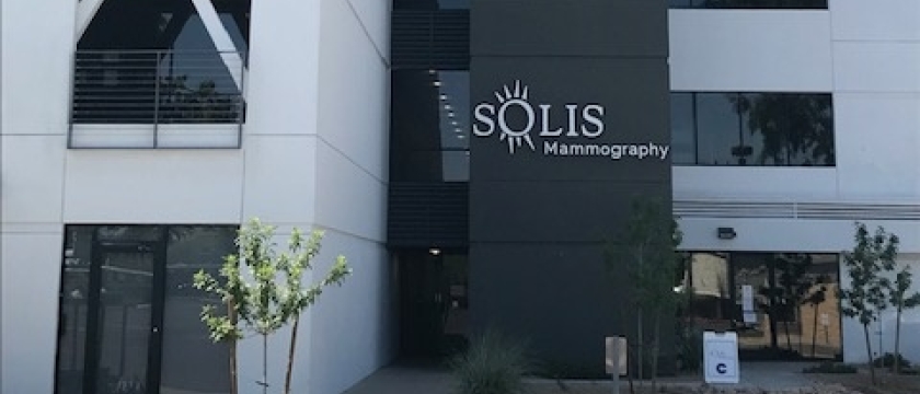 Solis Mammography Phoenix Building Signage